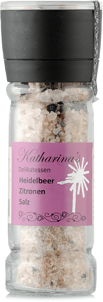 Heidelbeer mit Zitronenzesten im Salz von Katharinas Delikatessen